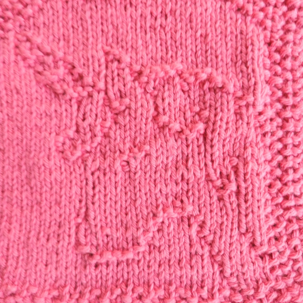Hand Crafted Baby Bib Set Washcloth Unicorn Rose Cotton Knit Dorm Decor - Picture 5 of 9